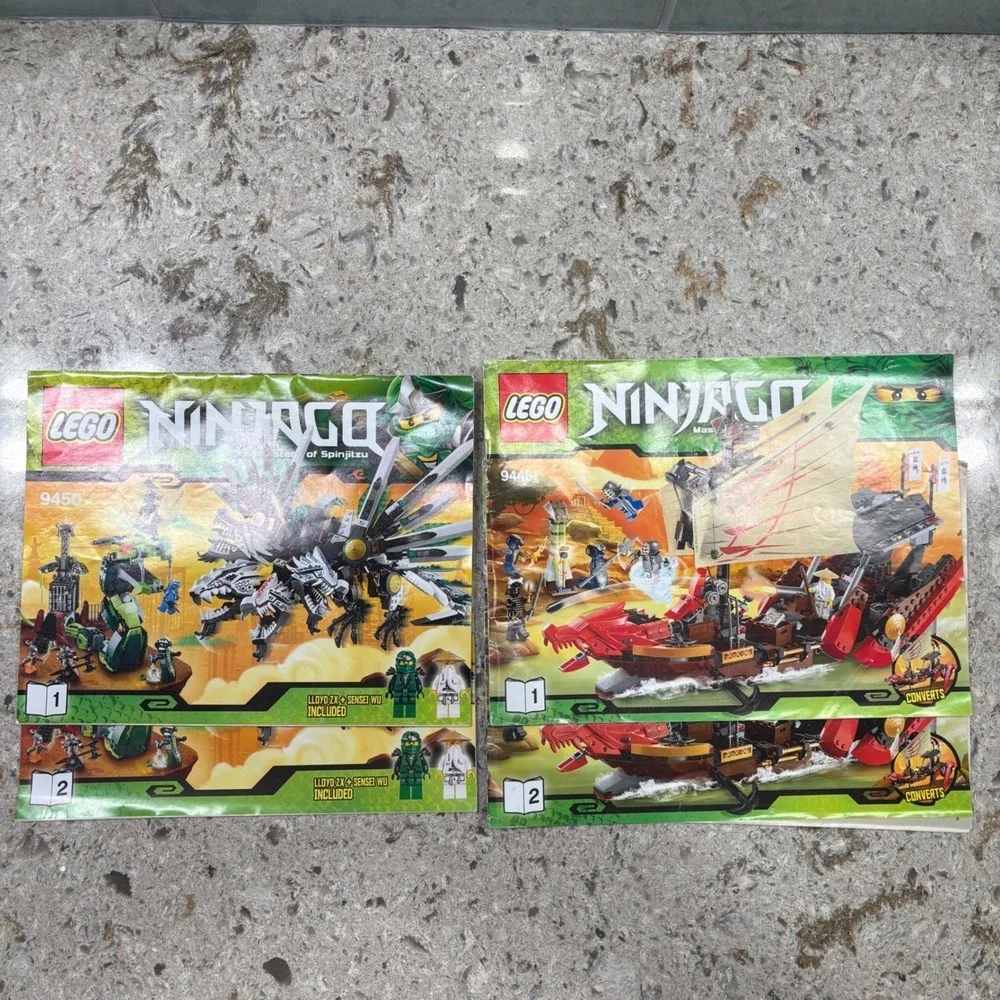 Lego Ninjago Instruction Manuals Lot of 20 Masters of Spinjitzu